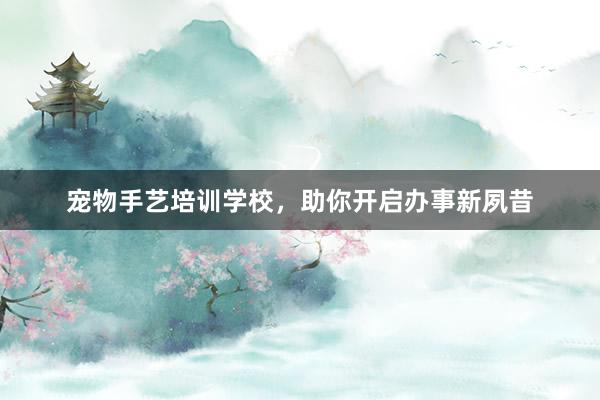 宠物手艺培训学校,助你开启办事新夙昔
